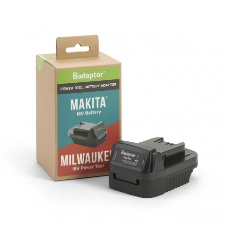 Redukcia pre náradie MILWAUKEE 18V na aku batériu MAKITA 18V